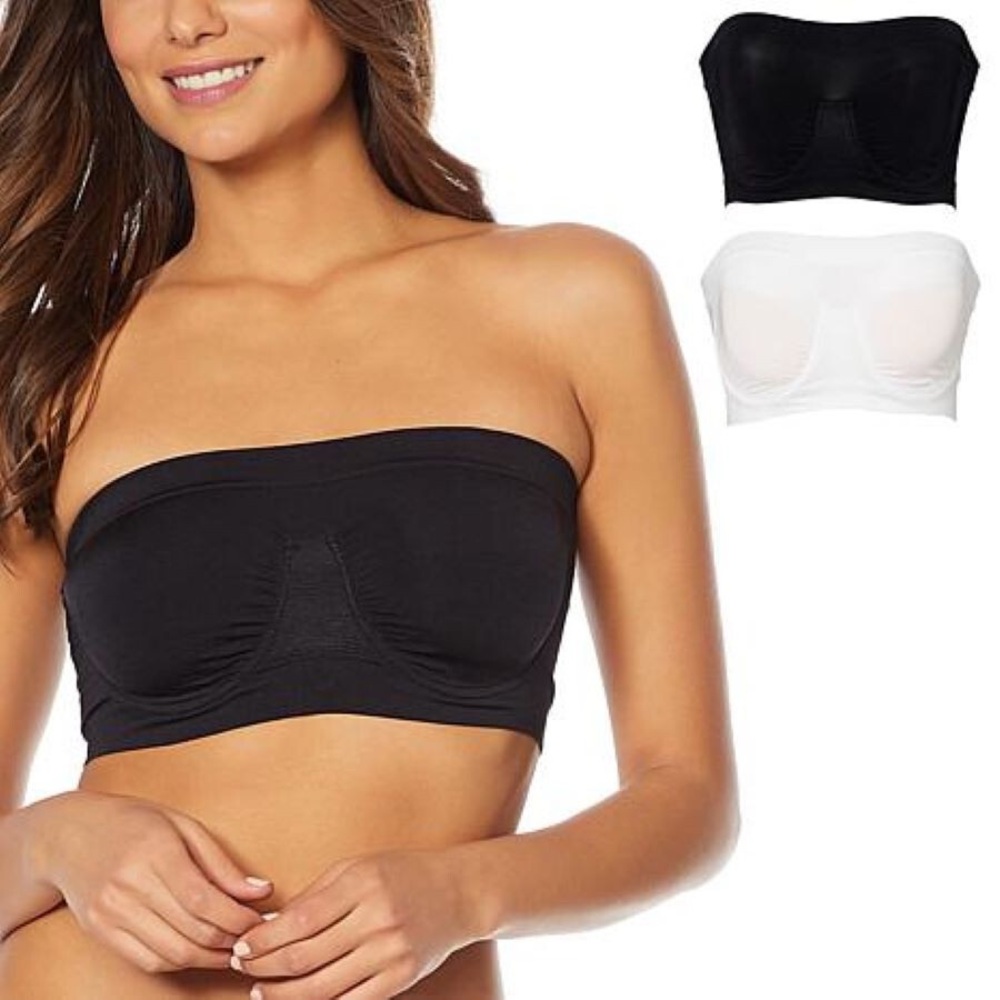 Rhonda Shear Strapless Bandeau Bras (2pack)